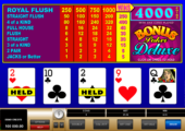 bonus poker delue microgaming