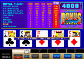 bonus poker microgaming