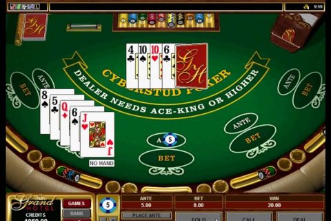 cyberstud poker microgaming