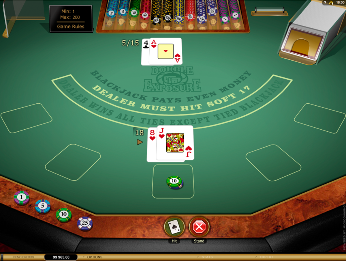 Double Exposure Blackjack Gold