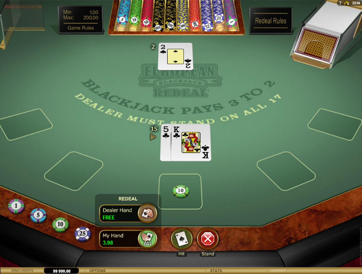 European Blackjack Redeal