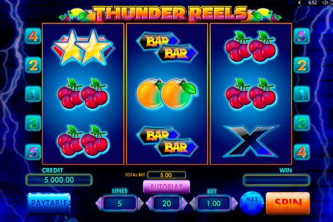 Thunder reels playson